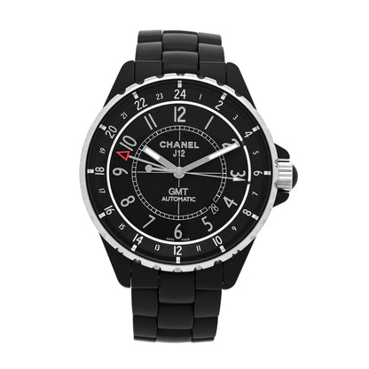 Chanel Stainless Steel Matte Ceramic 41mm J12 GMT Automatic Watch Black 1 of 5