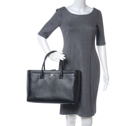 Chanel Deerskin Cerf Executive Shopper Tote Black 2 of 8