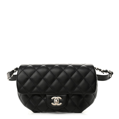 Chanel Calfskin Quilted CC Uniform Flap Belt Bag Black 1 of 11