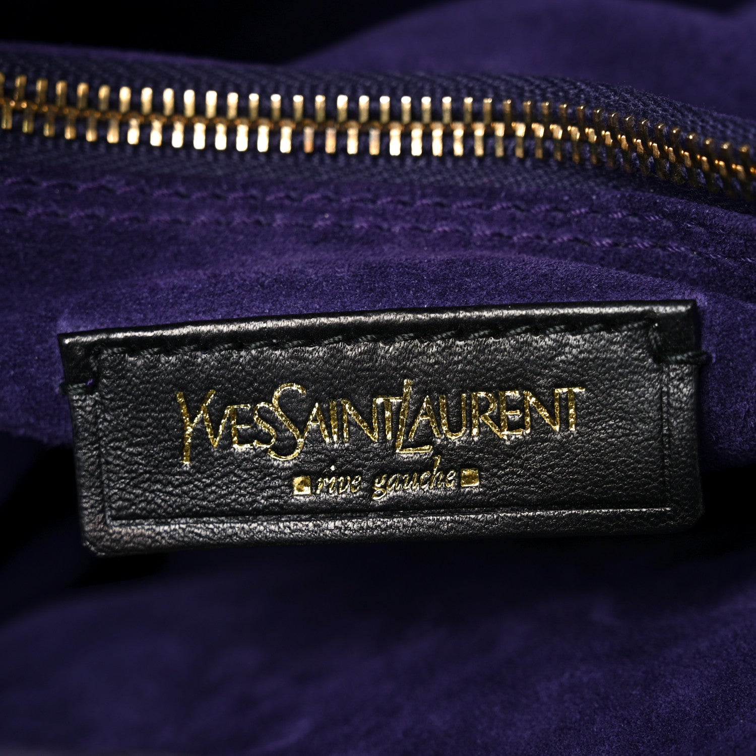 Saint Laurent Nubuck Crocodile Embossed Large Muse Two Purple Pink