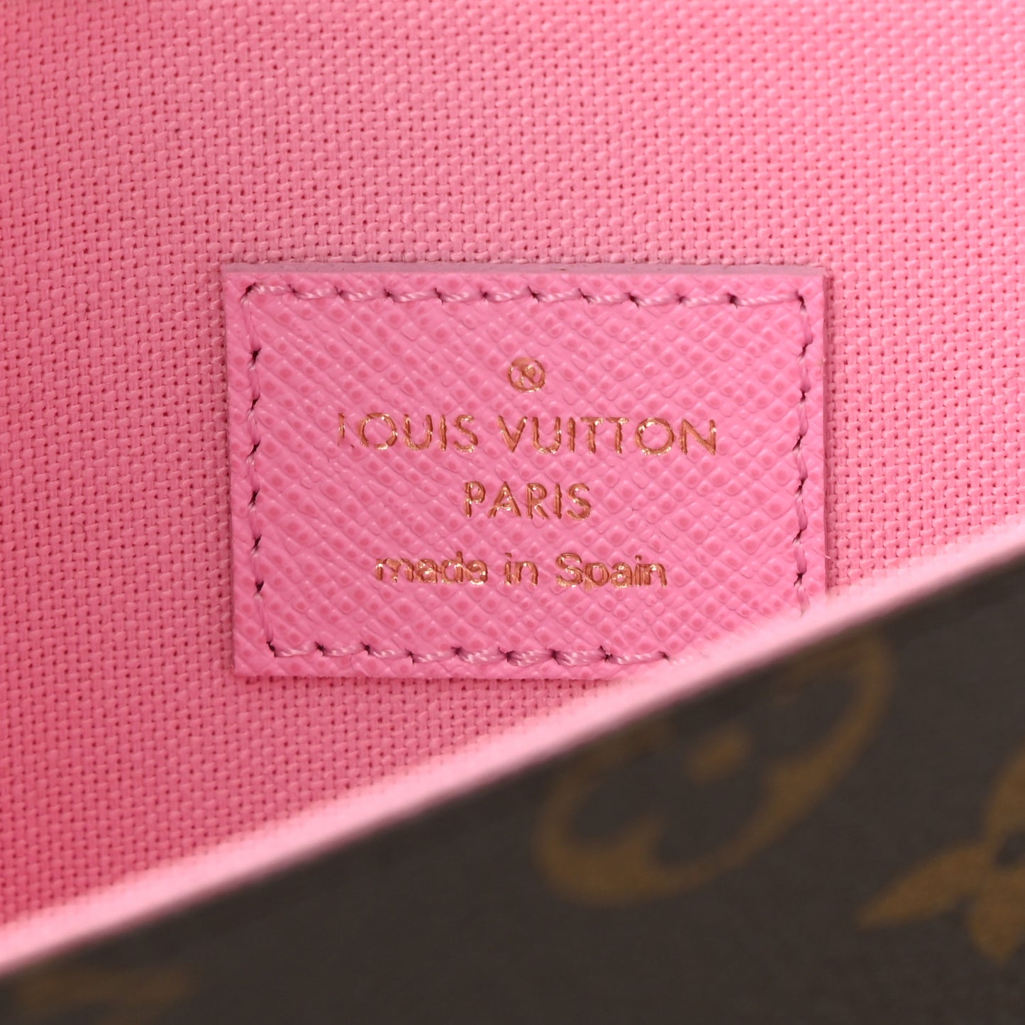 Monogram 2022 Christmas Animation Paris Pochette Felicie Chain Wallet Pink
