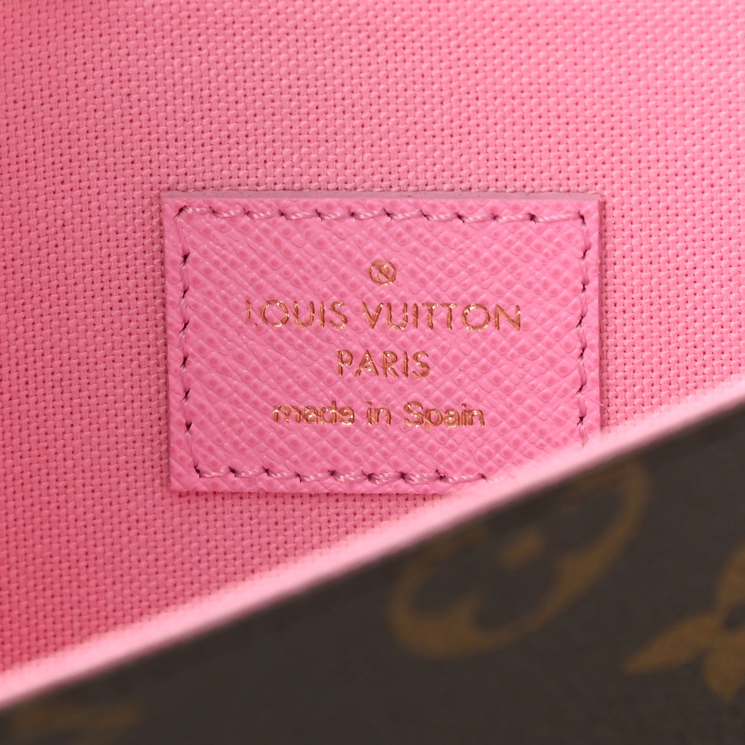 Louis Vuitton Monogram 2022 Christmas Animation Paris Pochette Felicie Chain Wallet Pink 7 of 11