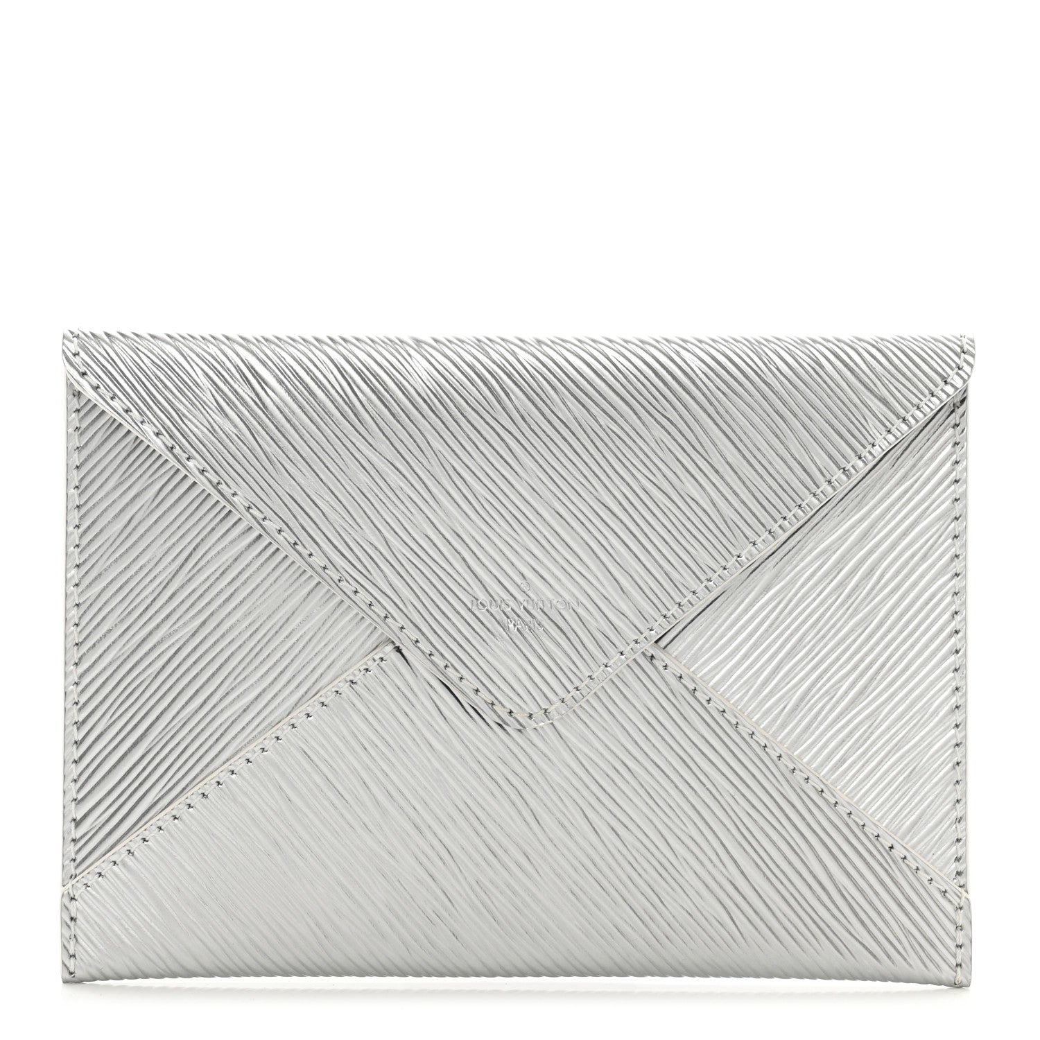 Louis Vuitton Metallic Epi Invitation Envelope Clutch Silver 1 of 6
