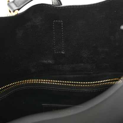 Saint Laurent Grained Calfskin Small Le 5 A 7 Soft Hobo Black 11 of 12