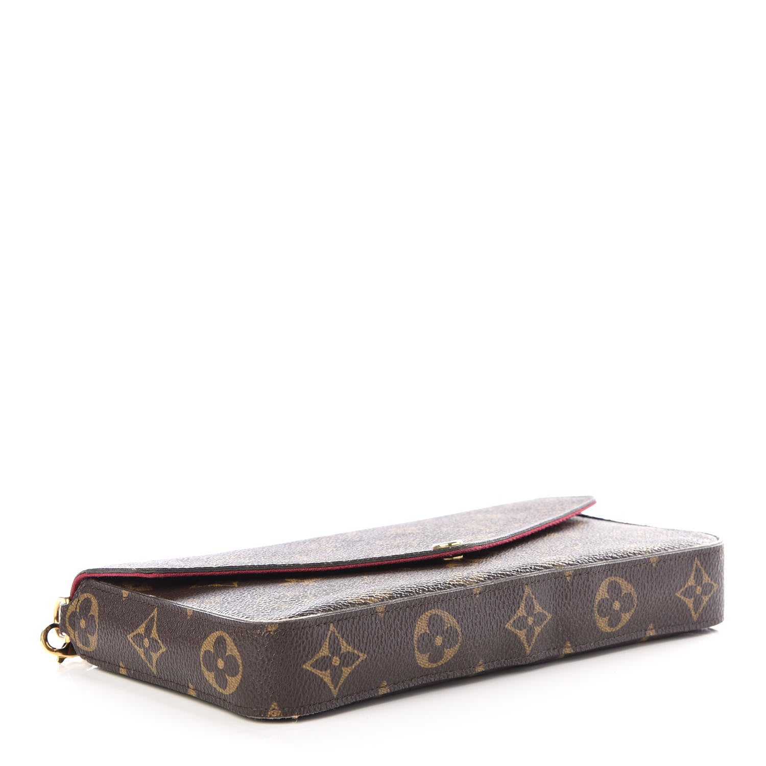 Louis Vuitton Monogram Pochette Felicie Chain Wallet Fuchsia 3 of 12