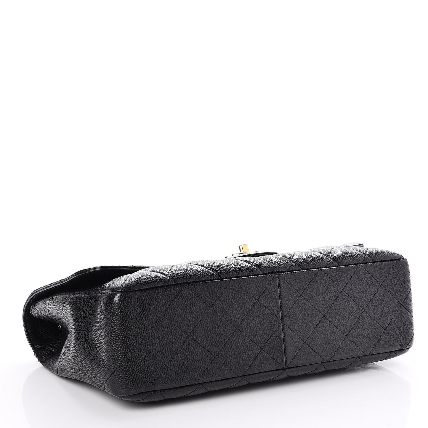 Caviar Quilted Jumbo Single Flap Black