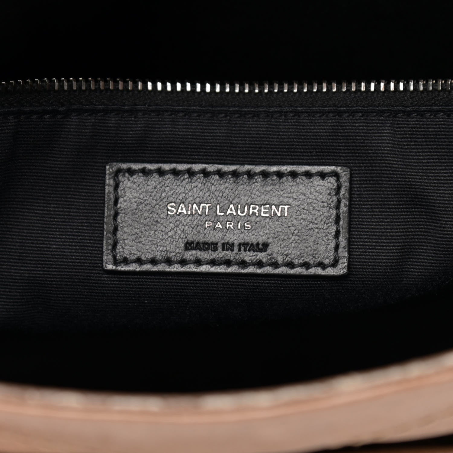 Saint Laurent Crinkled Calfskin Matelasse Monogram Medium Niki Chain Satchel Tan Brown 7 of 15