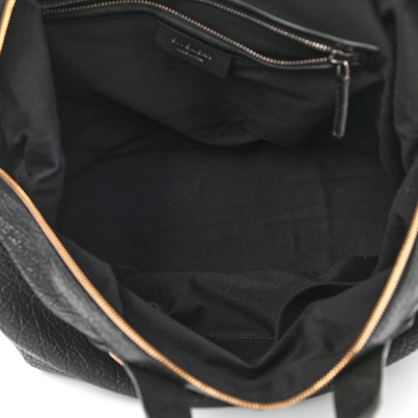 Pebbled Lambskin Zip Animation Medium Nightingale Black