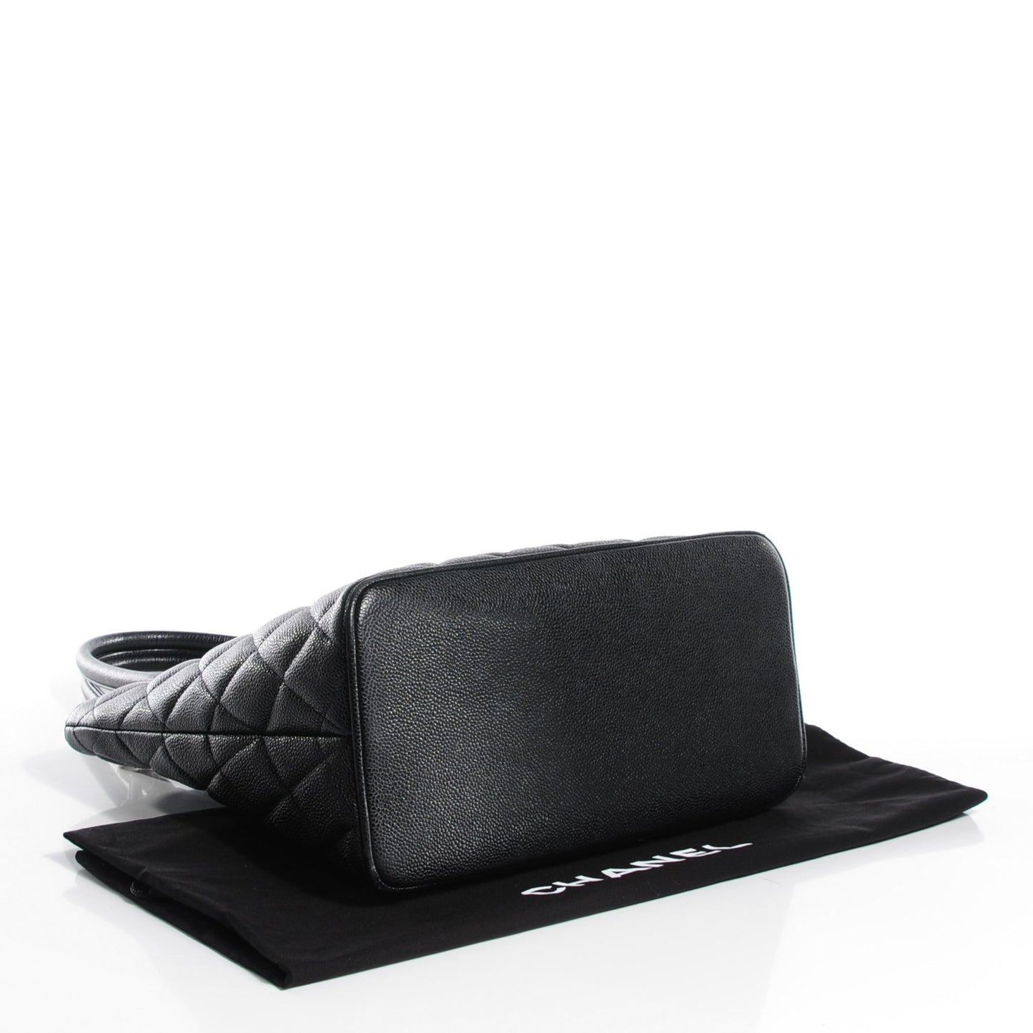 Caviar Quilted Medallion Tote Black