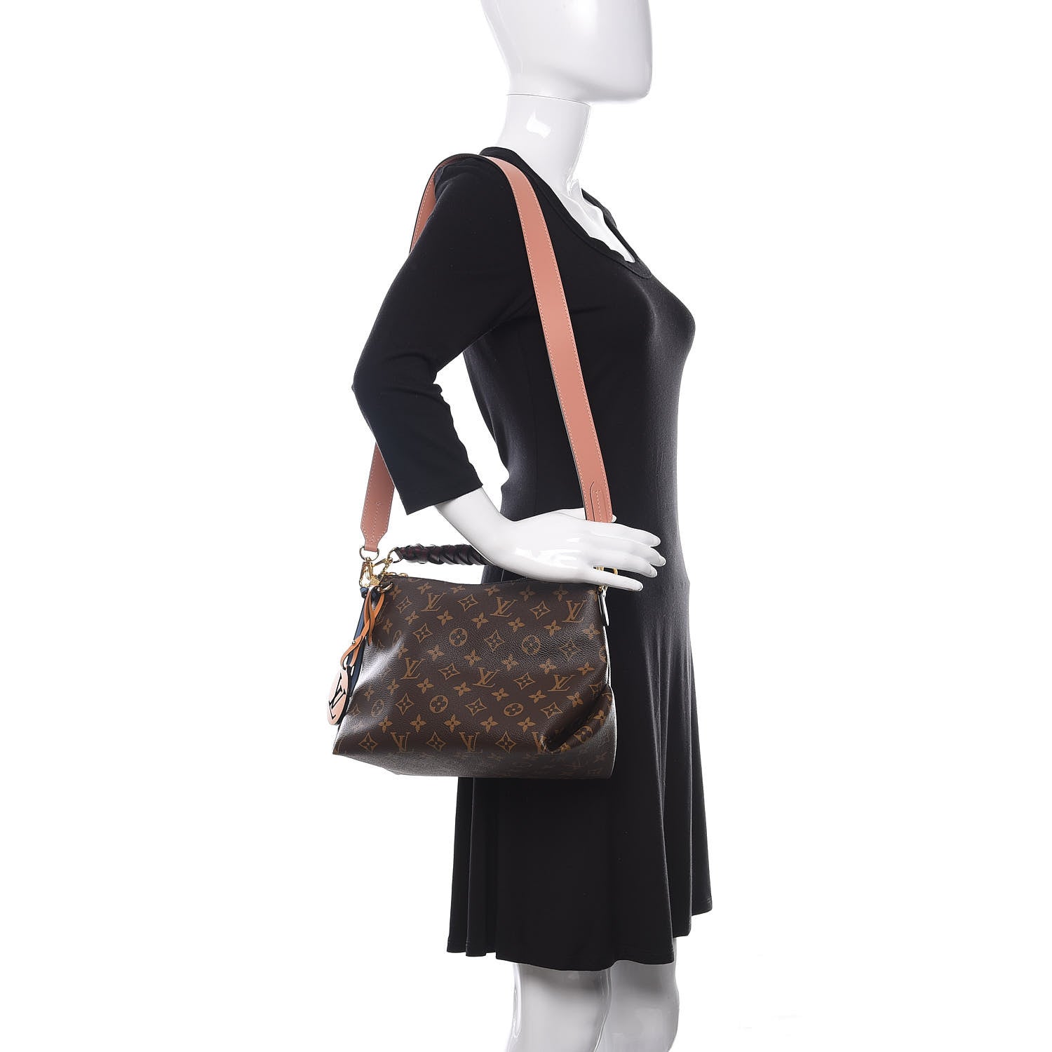 Louis Vuitton Monogram Beaubourg Hobo Mini Bordeaux Red Peach Safran Blue Jean Blue 2 of 9