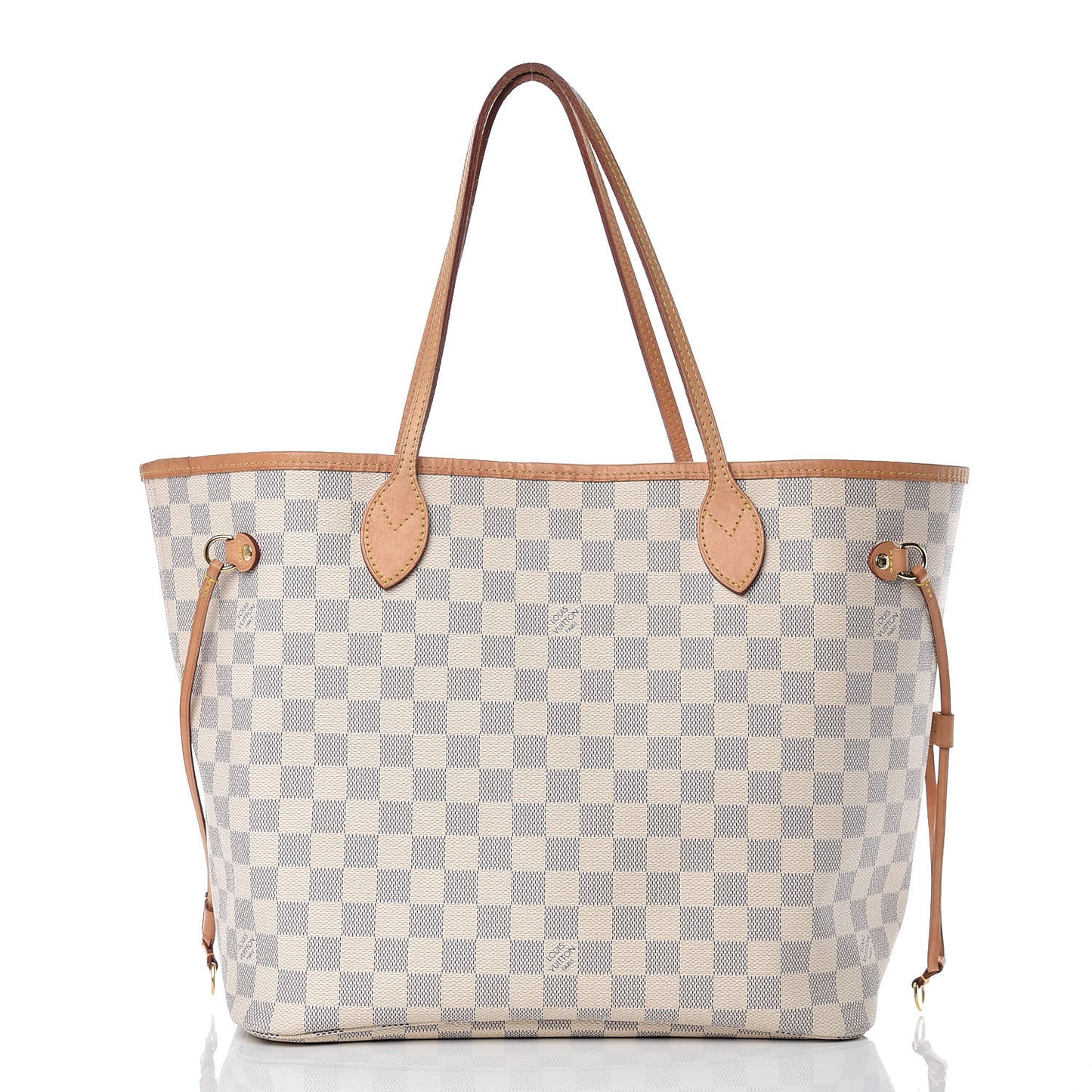 Damier Azur Neo Neverfull MM Rose Ballerine