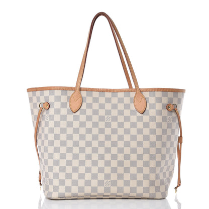 Louis Vuitton Damier Azur Neo Neverfull MM Rose Ballerine 3 of 16
