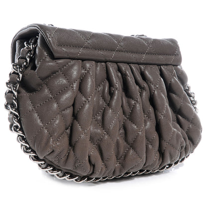 Chanel Washed Lambskin Chain Around Mini Messenger Taupe 3 of 9
