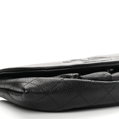 Chanel Caviar Half Moon Wallet On Chain WOC Black 8 of 10