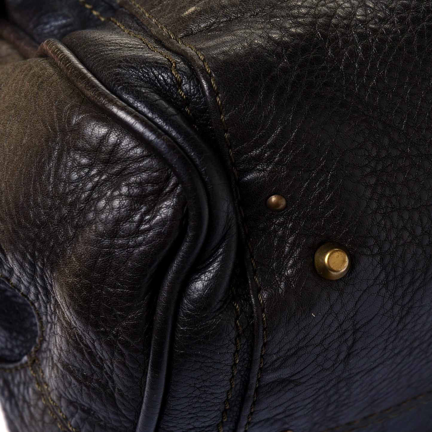 Calfskin Medium Paddington Satchel Black