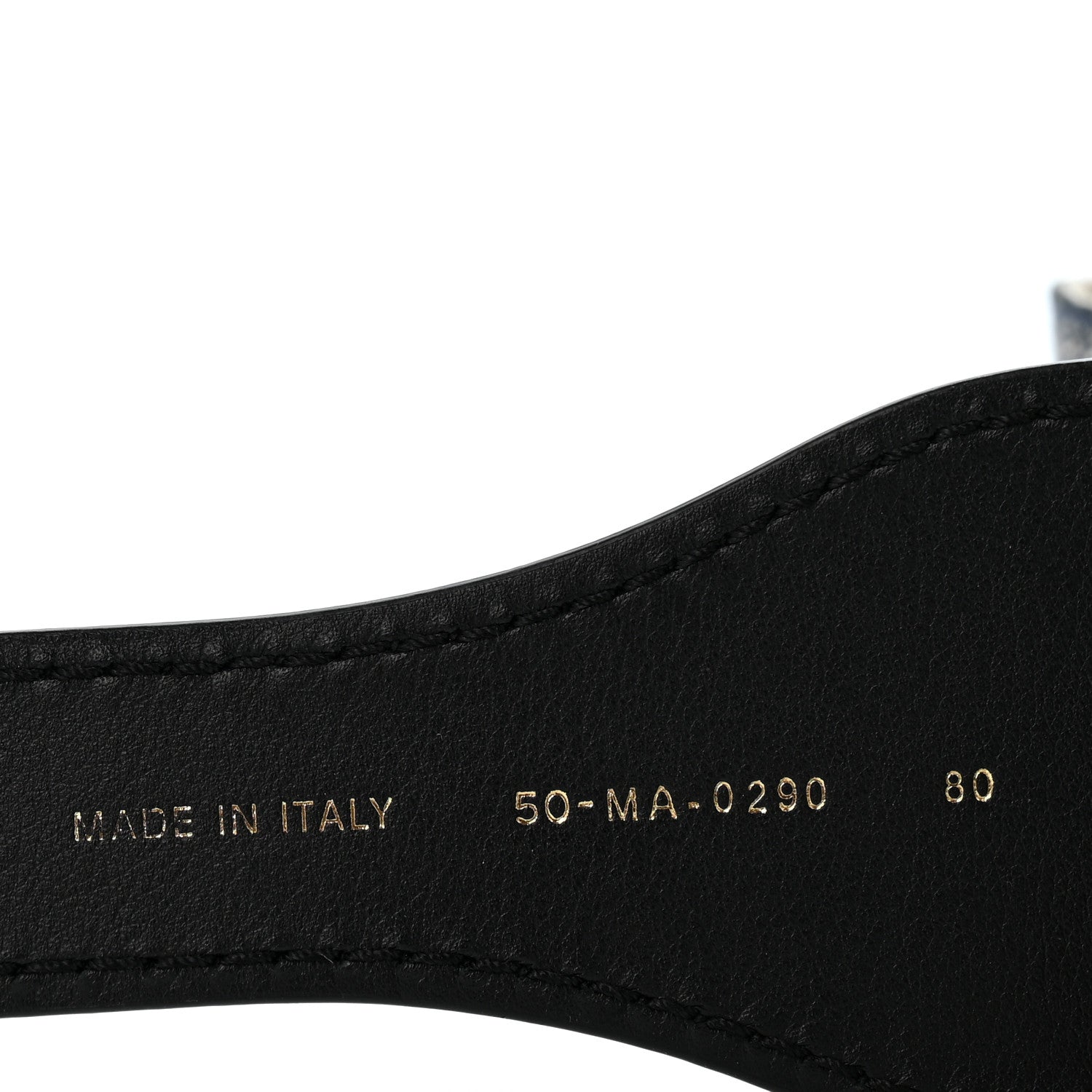 Christian Dior Canvas Embroidered Book Belt M 80 32 Bleu 5 of 6