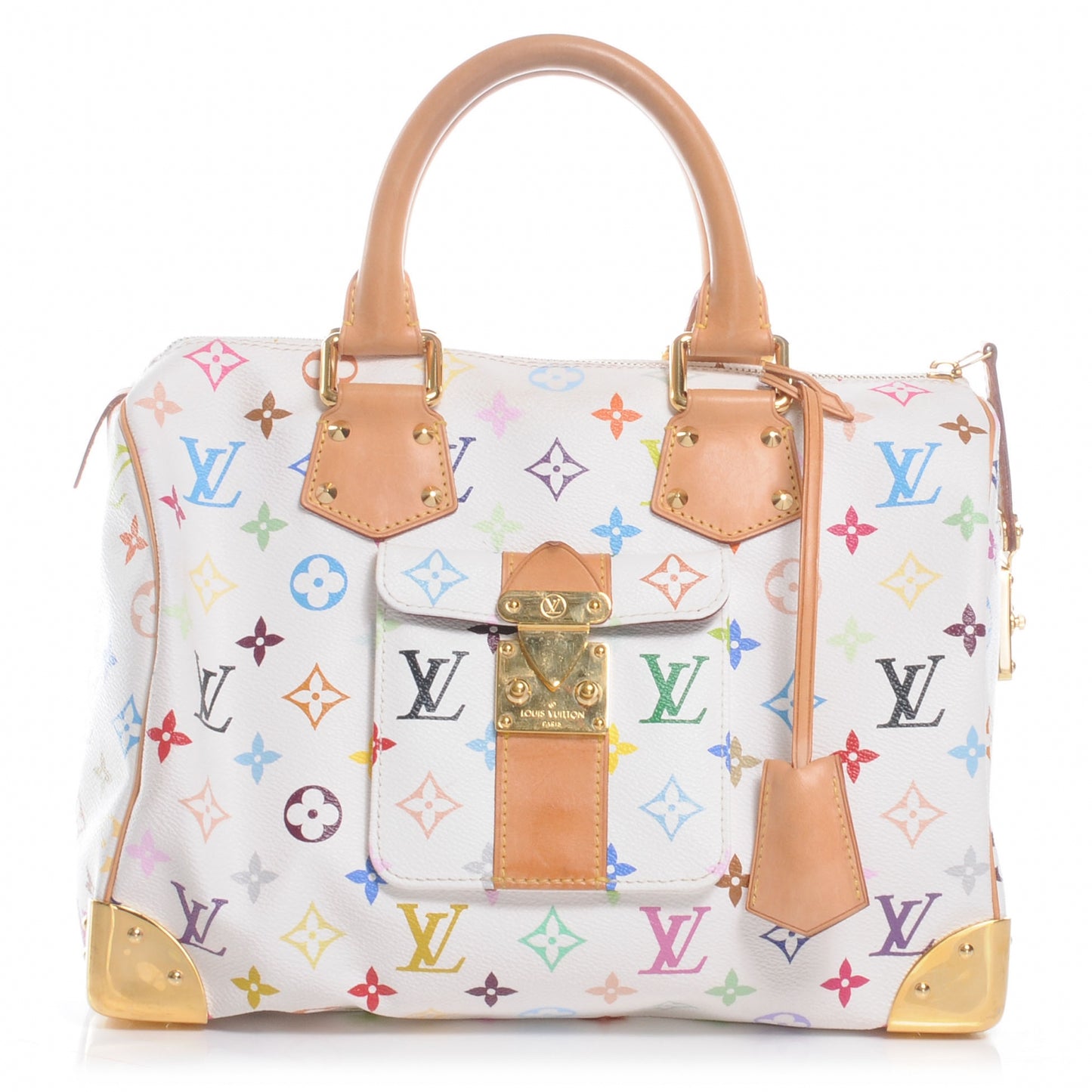 Monogram Multicolor Speedy 30 White