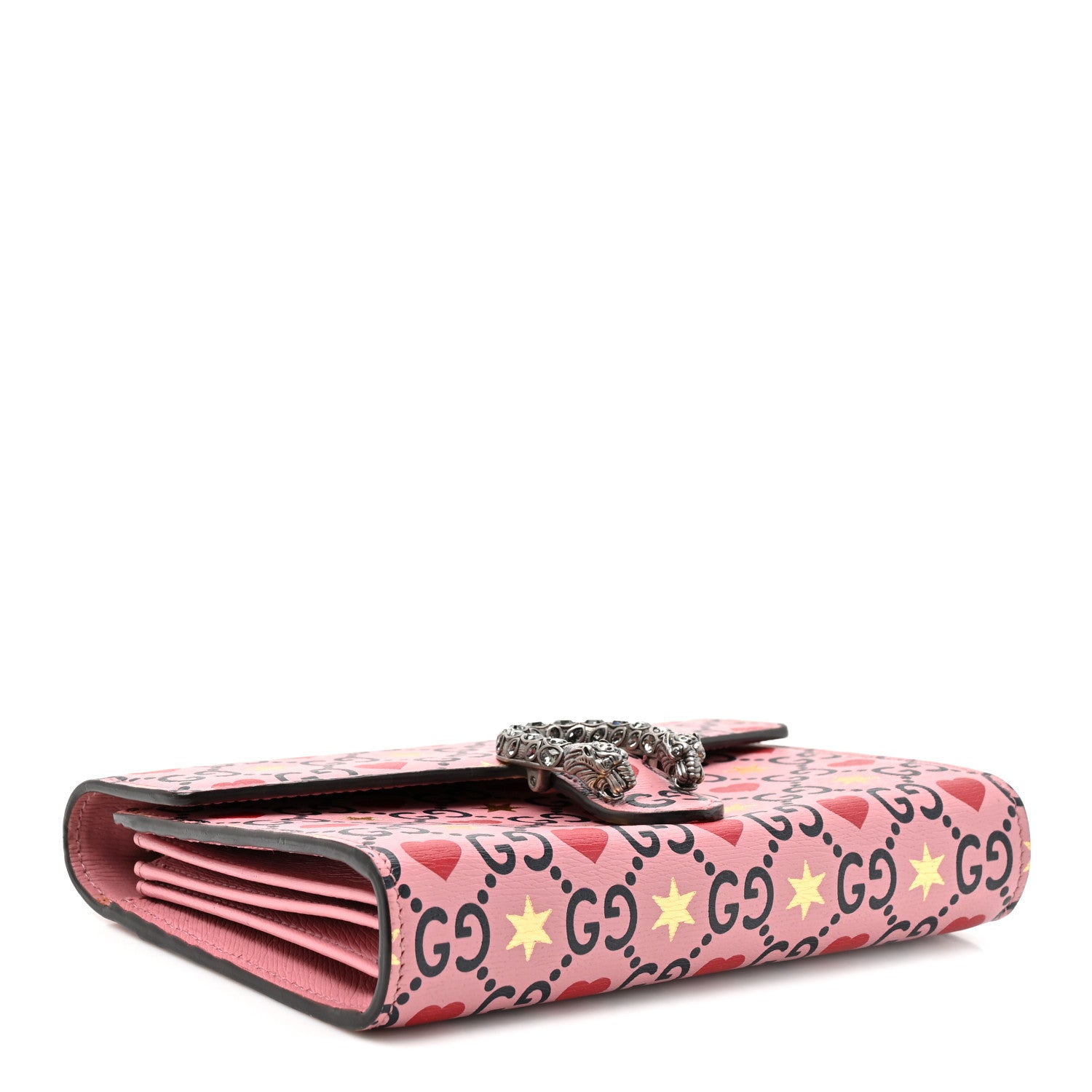 Gucci Calfskin Valentine's Day Exclusive Mini Dionysus Chain Wallet 4 of 14