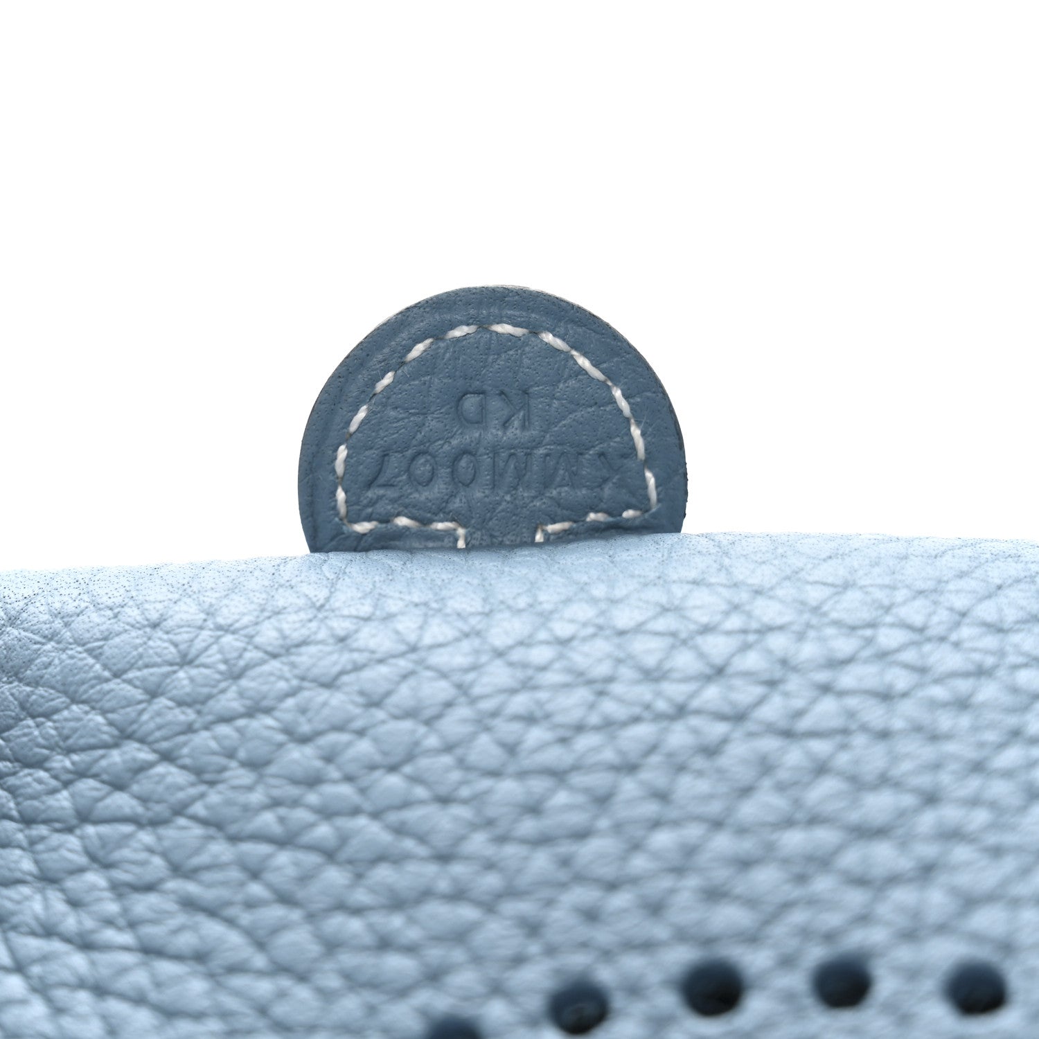Hermes Taurillon Clemence Evelyne TPM New Blue Jean 7 of 11
