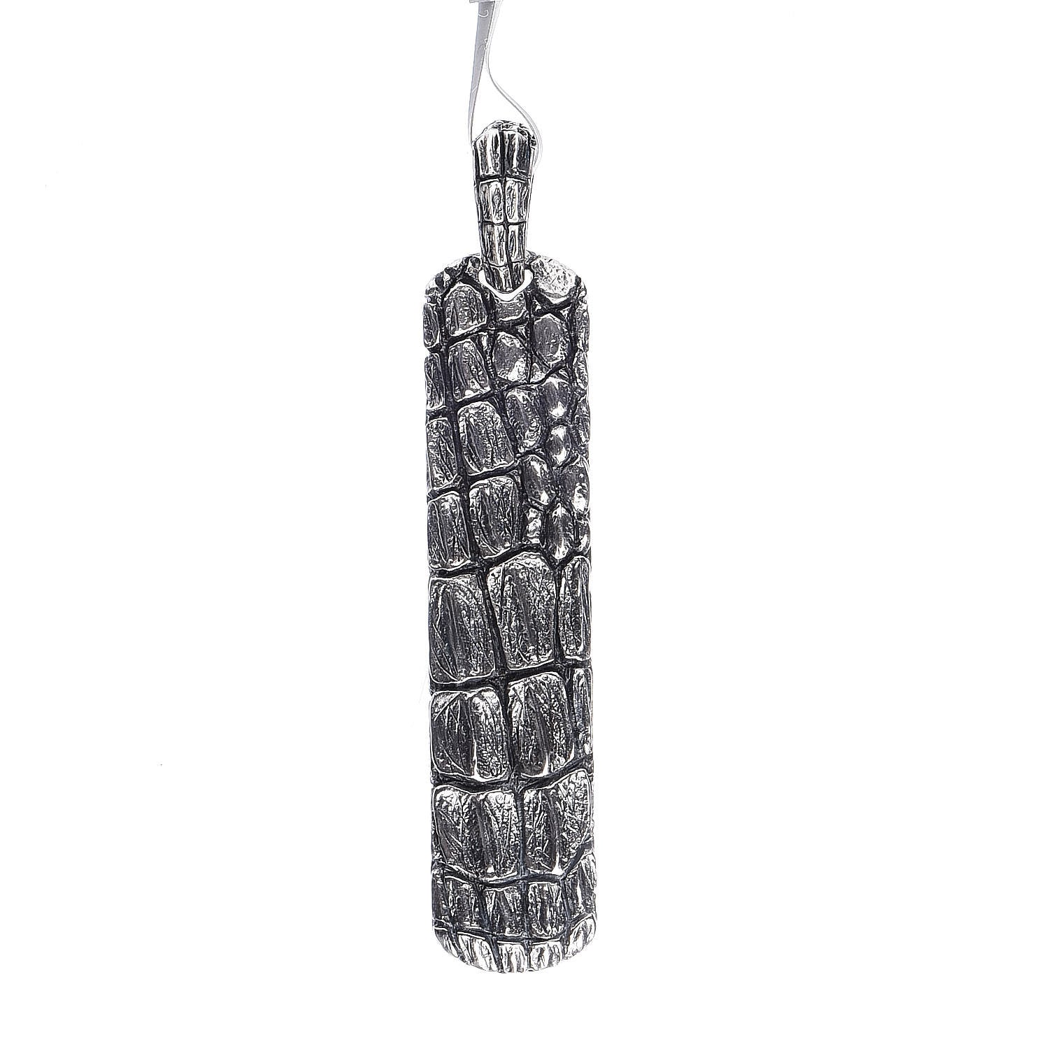 David Yurman Sterling Silver Mens Naturals Gator Ingot Pendant 1 of 3