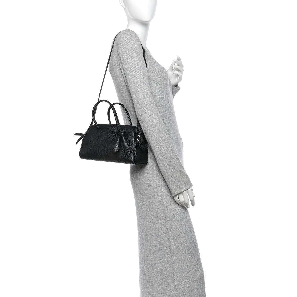 Jacquemus Grained Calfskin Le Petit Turismo Black 2 of 11