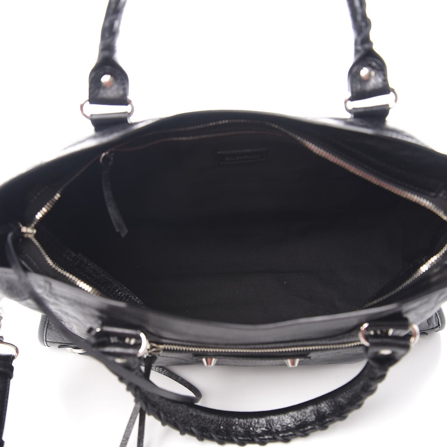 Agneau Classic Silver Hardware City Black