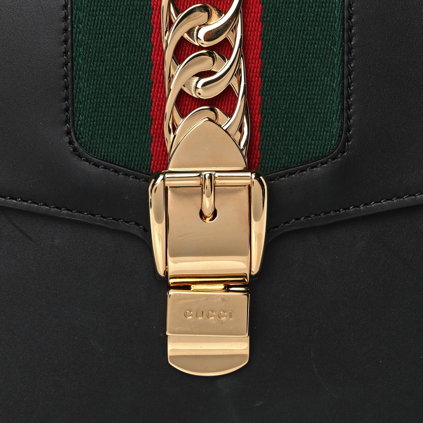 Calfskin Medium Sylvie Top Handle Bag Black