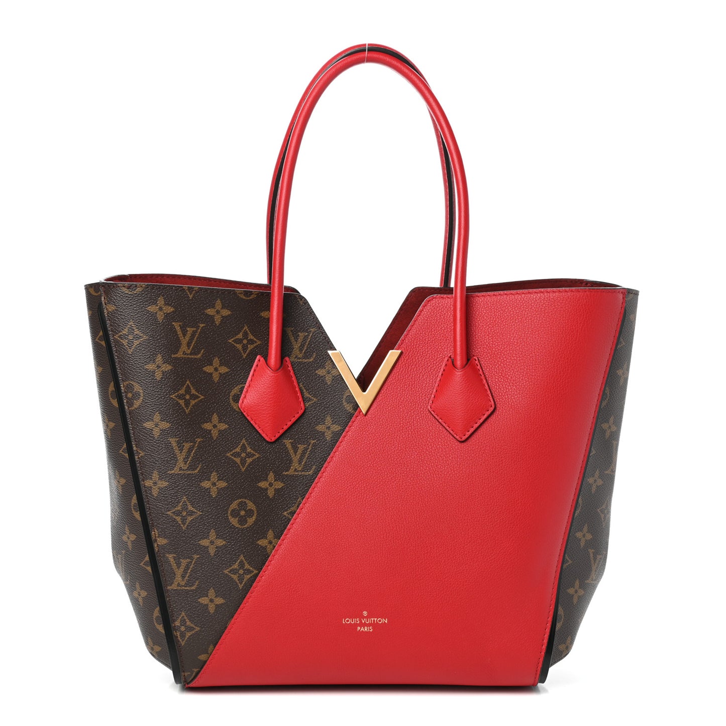 Calfskin Monogram Kimono Tote Cherry