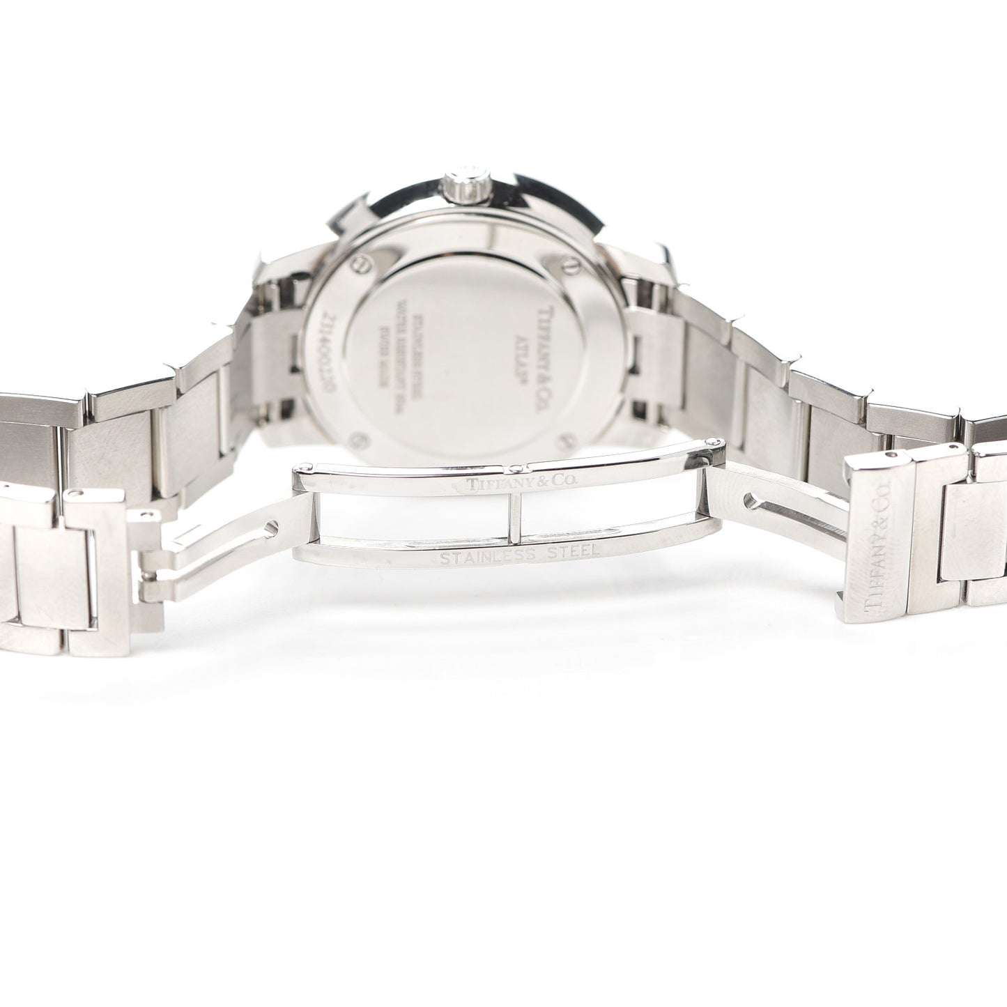 Stainless Steel Diamond Bezel 31mm Atlas 2-Hand Quartz Watch Black