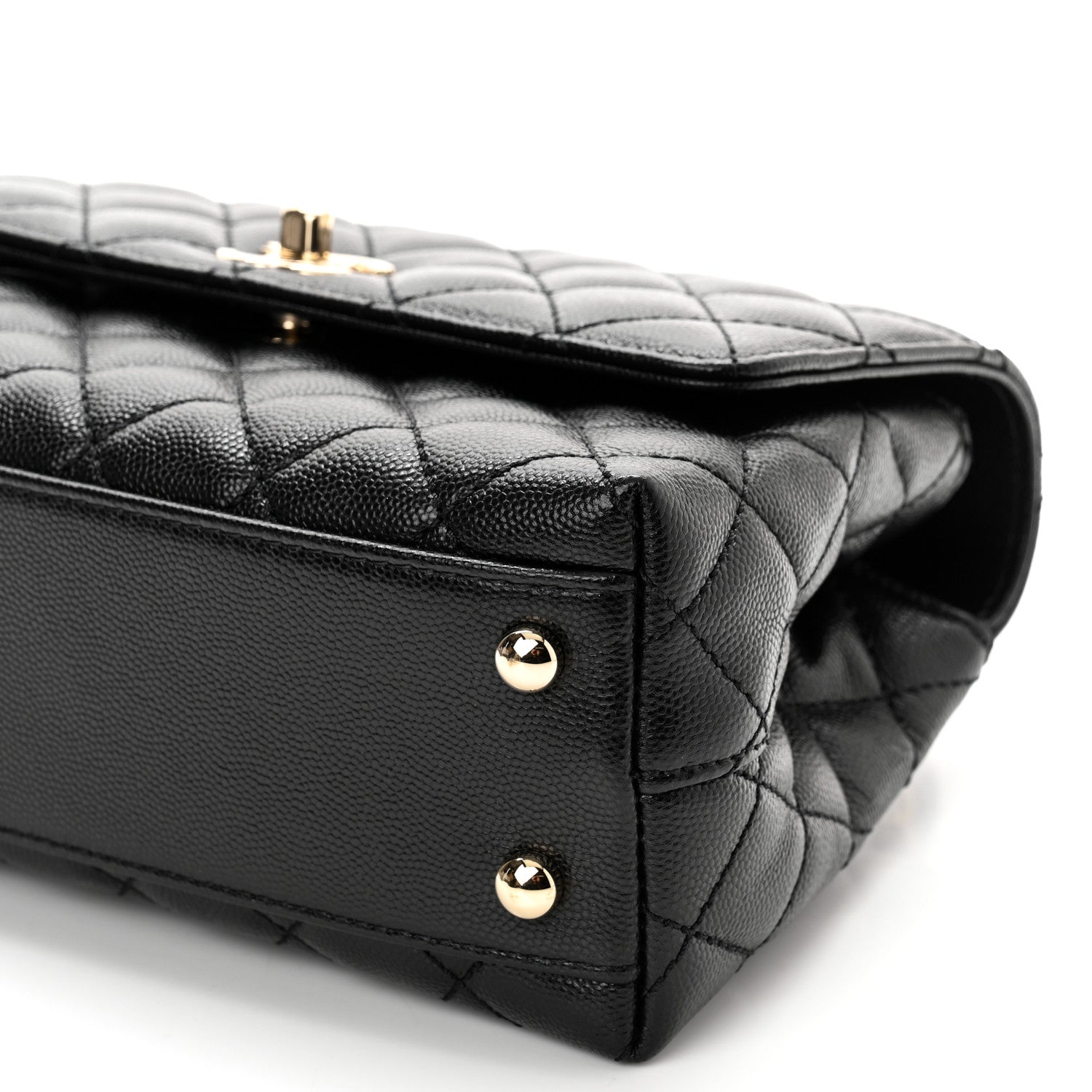 Chanel Caviar Quilted Mini Coco Handle Flap Black 10 of 10
