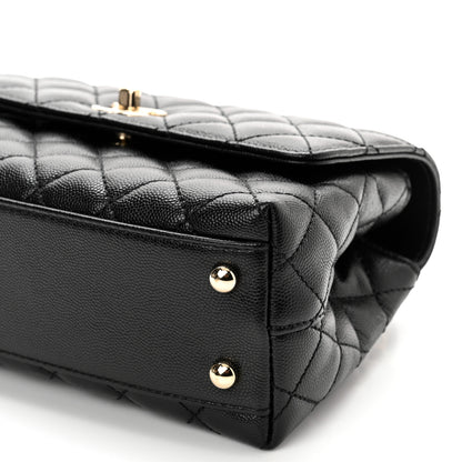 Chanel Caviar Quilted Mini Coco Handle Flap Black 10 of 10