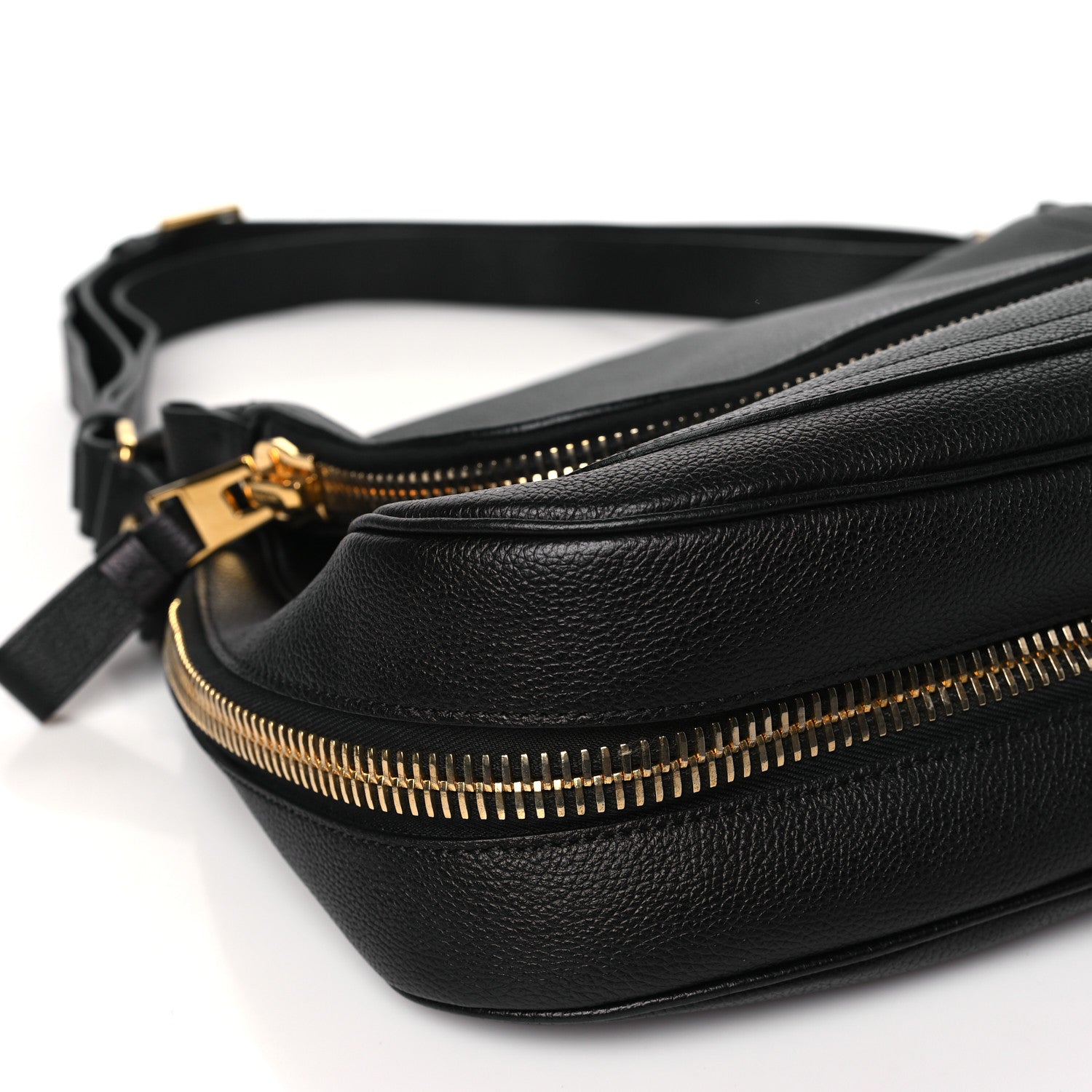 Tom Ford Grained Calfskin Large Jennifer Crossbody Bag Black 8 of 9