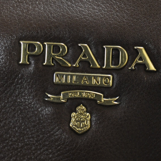 Prada Leather Large Satchel Brown 1 of 1