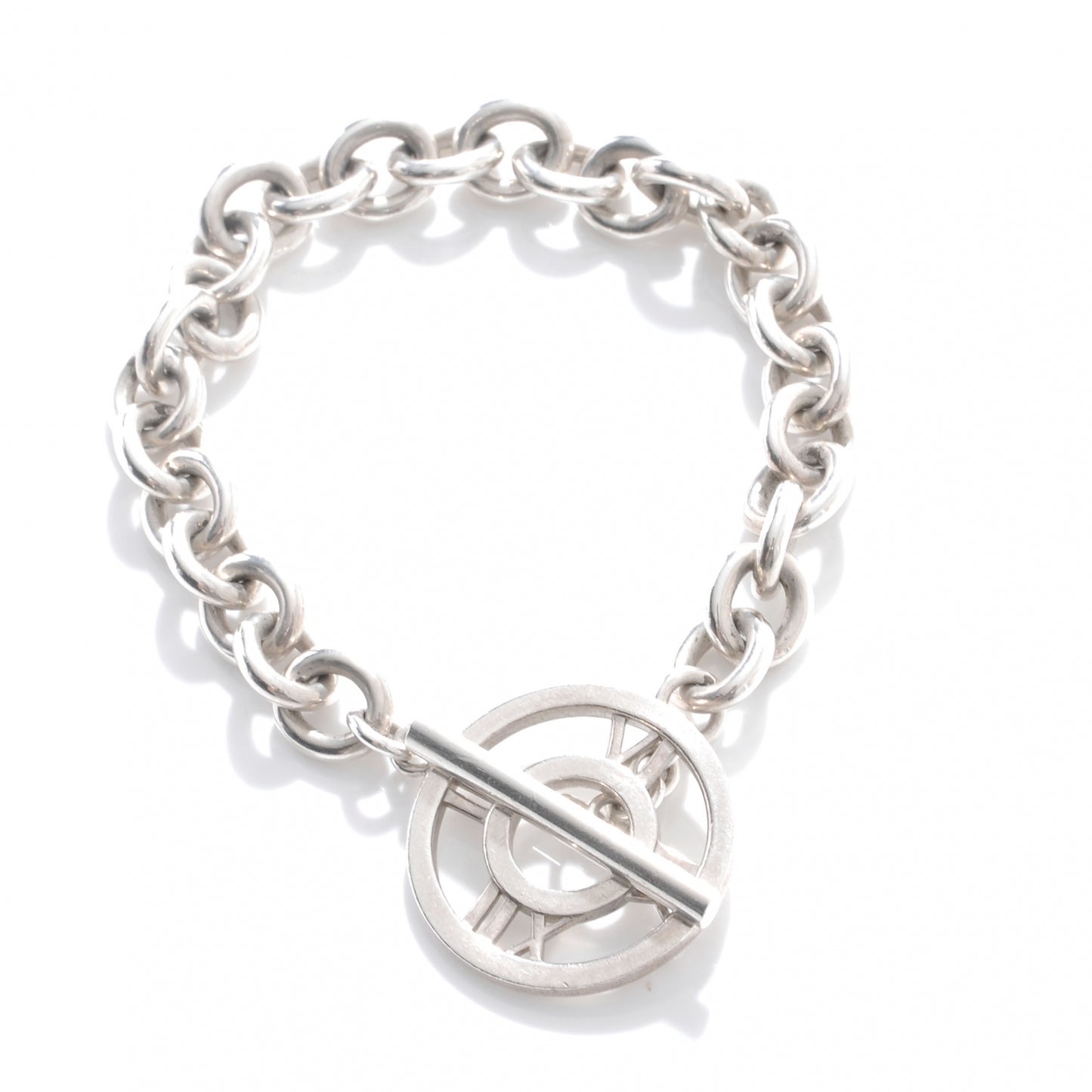 Sterling Silver Atlas Toggle Bracelet