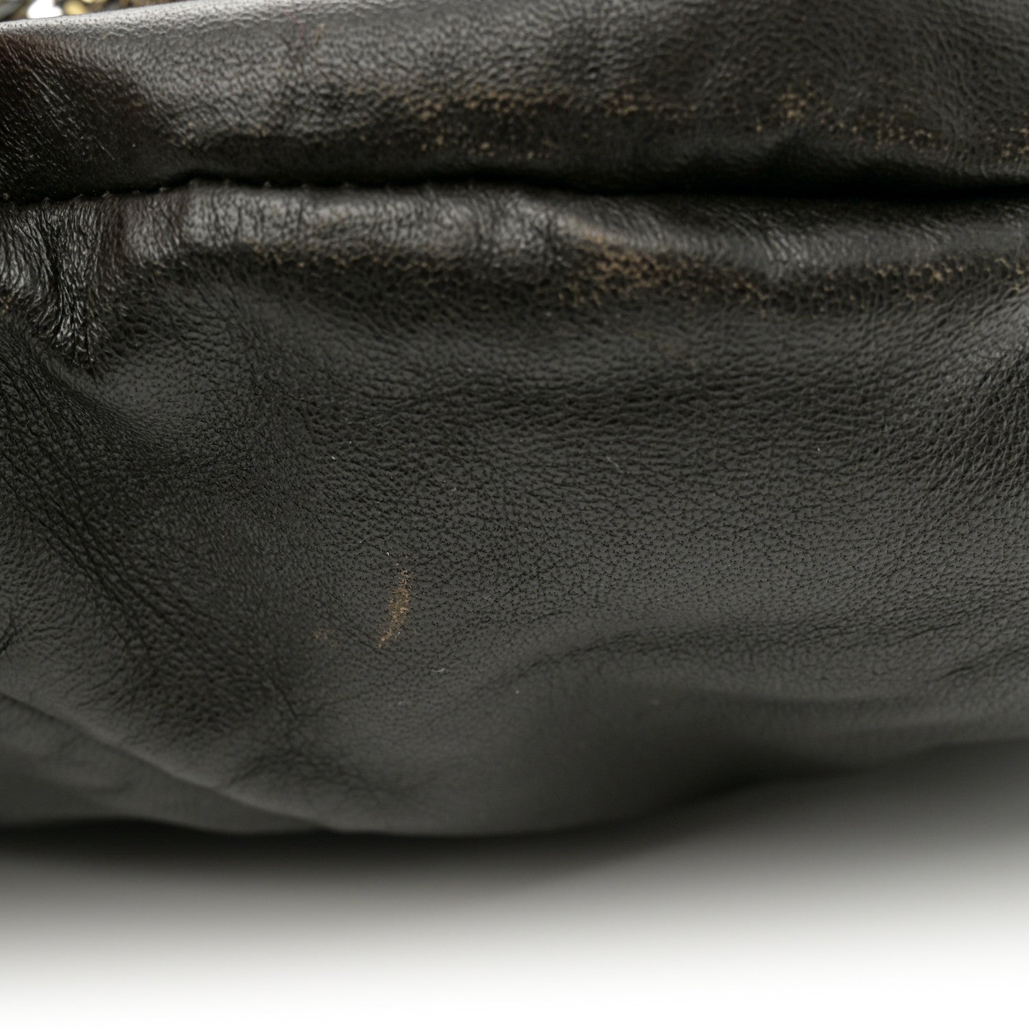 Valentino Garavani Nappa Sequin Chain Glam Tote Dark Grey 12 of 17