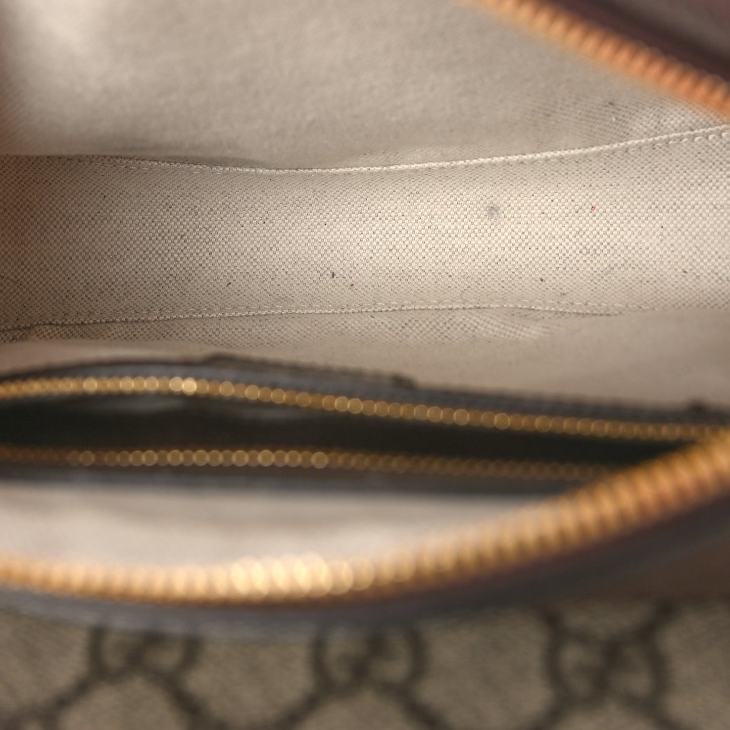 GG Supreme Monogram Textured Dollar Calfskin Web Studded Mini Ophidia Flap Shoulder Bag Beige Ebony New Acero