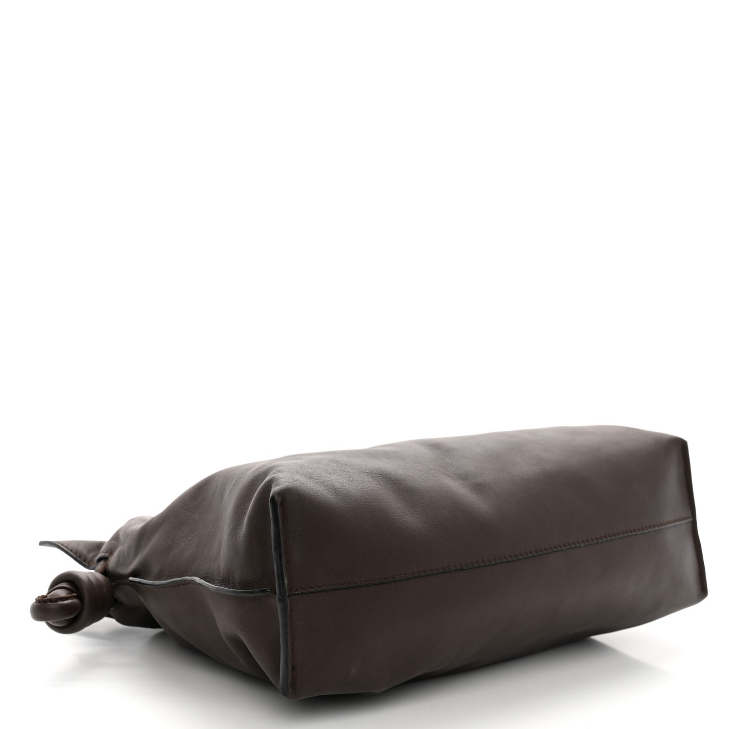Nappa Medium Flamenco Knot Bag Chocolate
