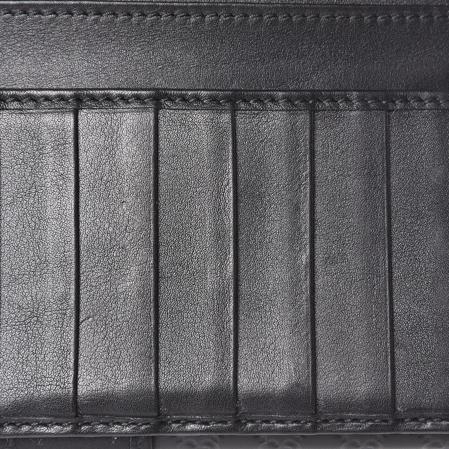 Microguccissima Continental Flap Wallet Black