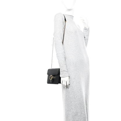 Gucci Dollar Calfskin Small Interlocking G Shoulder Bag Black 2 of 13