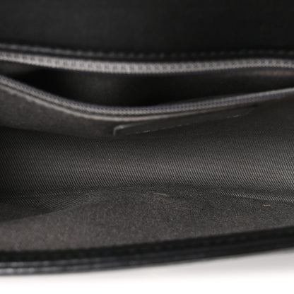 Chanel Calfskin Crystal Embossed Medium Boy Flap Black 5 of 10