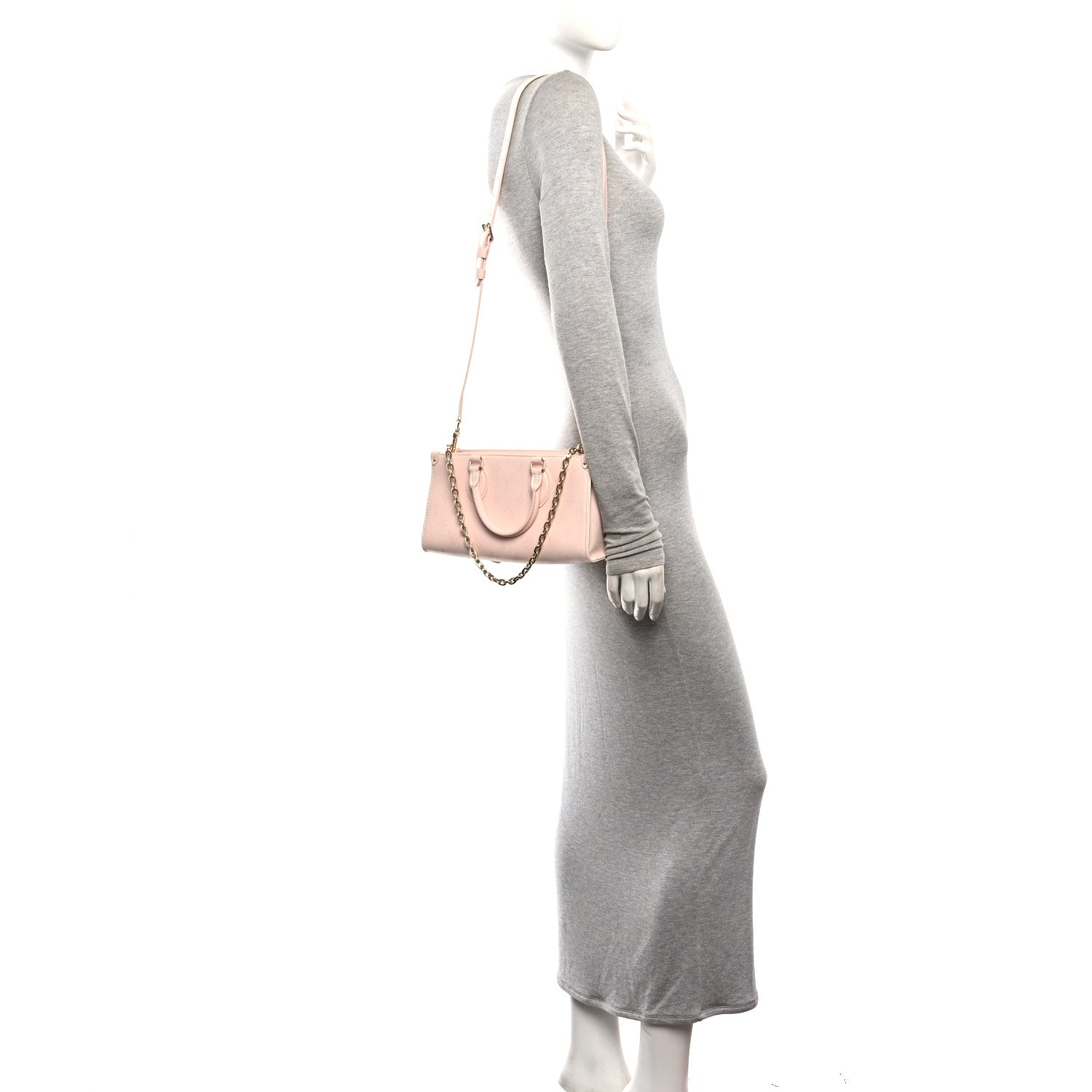 Louis Vuitton Calfskin OnTheGo East West Pearl Pink 2 of 10
