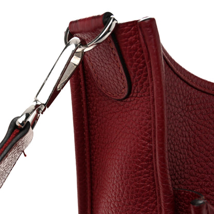 Hermes Taurillon Clemence EVELYNE III PM Rubis 11 of 11