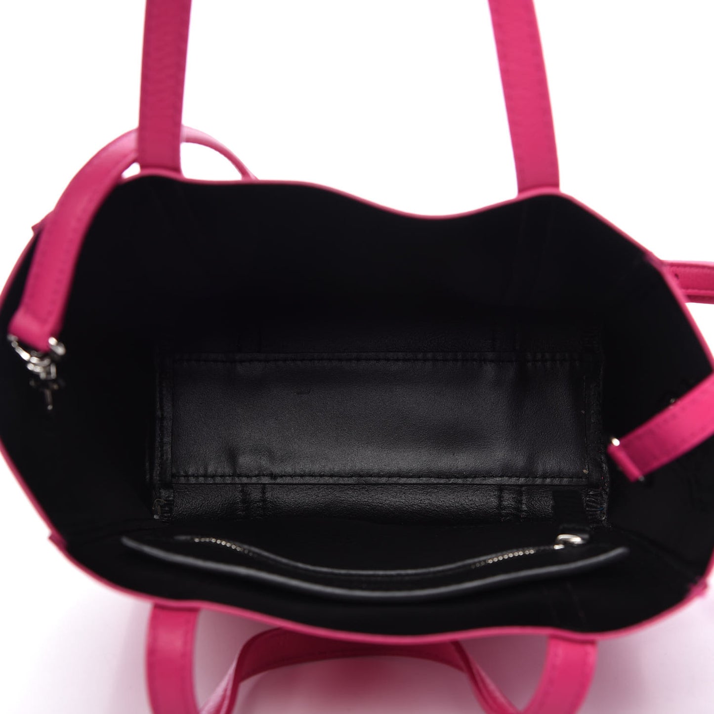Calfskin XXS Everyday Tote Rose Magenta Black