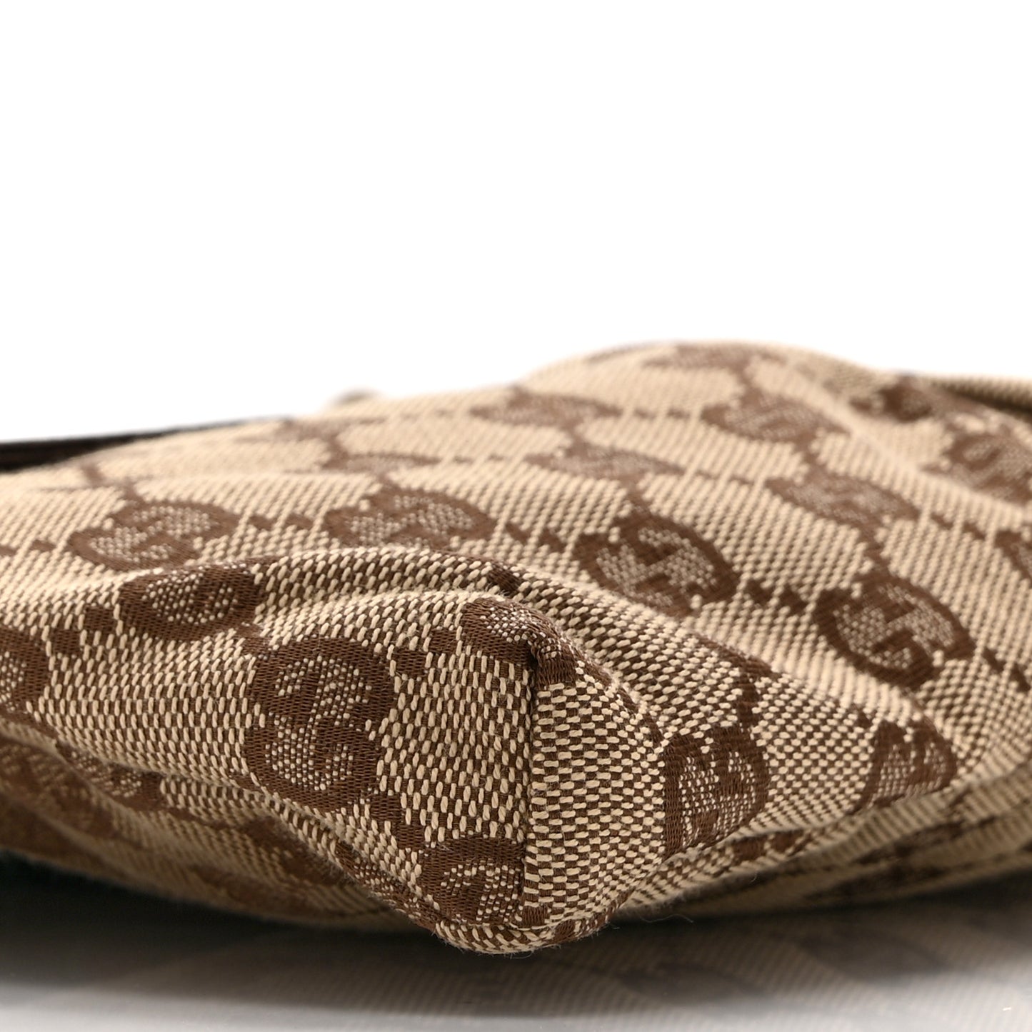 Monogram Web Belt Bag Dark Brown