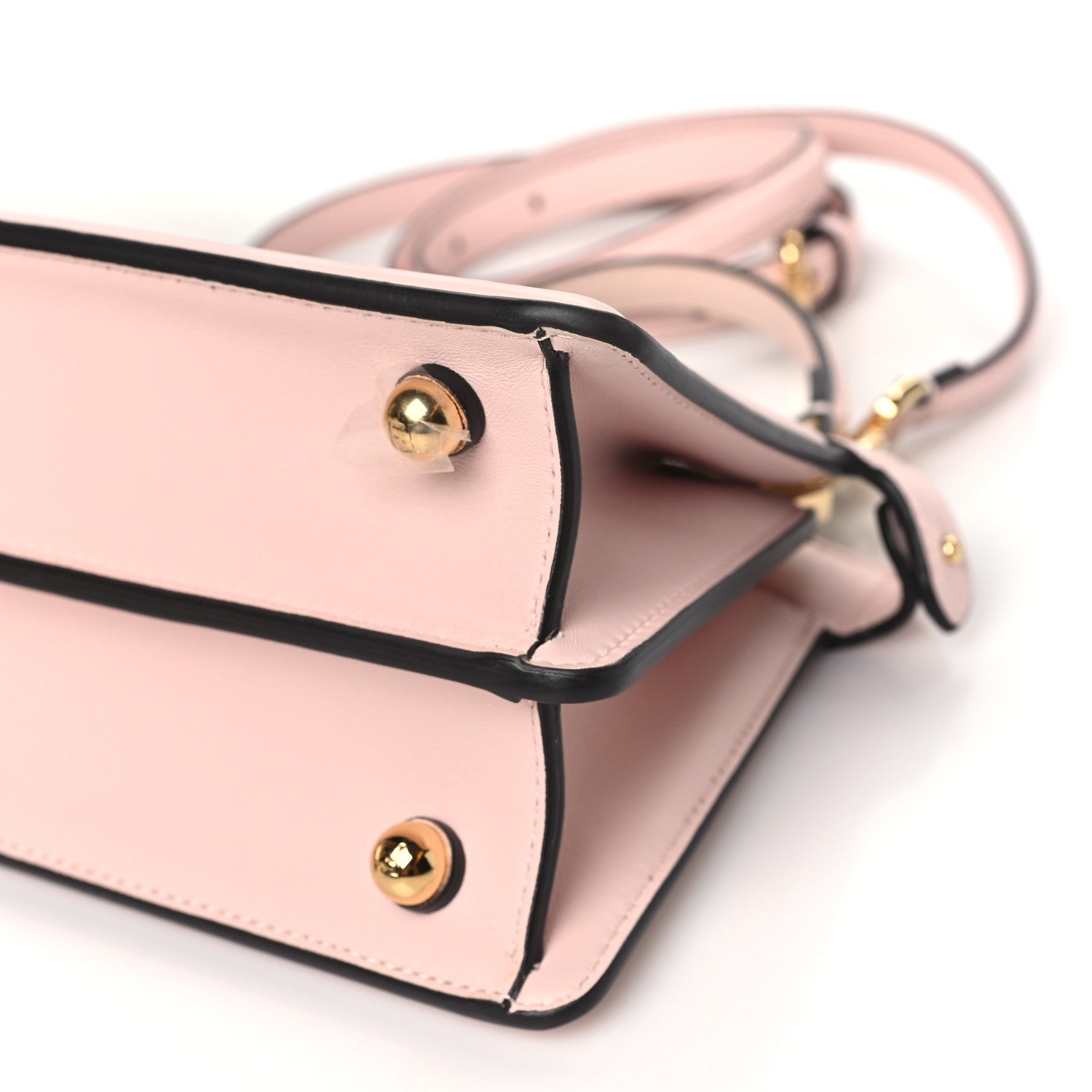 Fendi Shiny Nappa Petite Peekaboo I SEE U Satchel Rosa Confetto 9 of 9