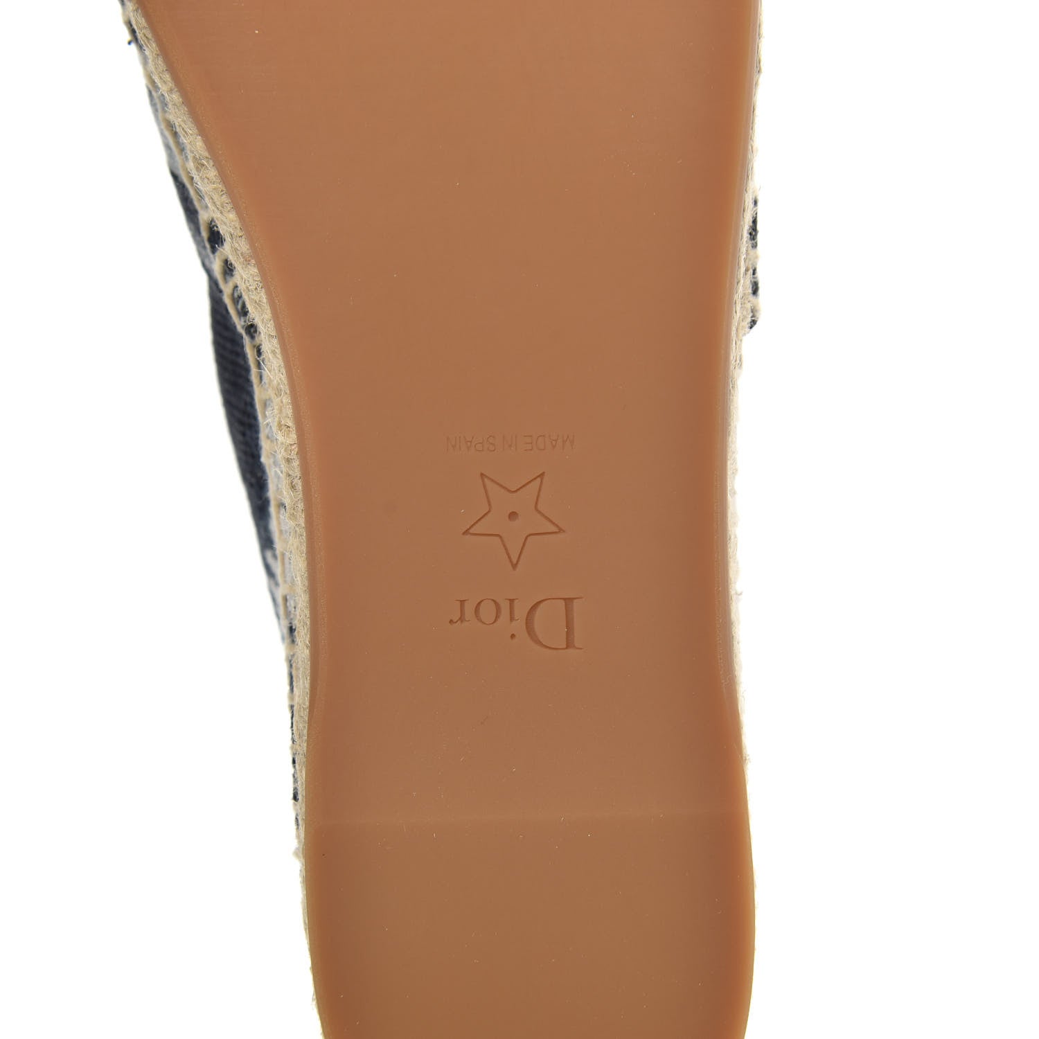 Christian Dior Canvas Tie and Dior Embroidered Granville 15mm Espadrilles 38.5 Denim 7 of 9