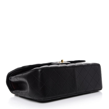 Chanel Lambskin Quilted Jumbo Double Flap Black 5 of 14