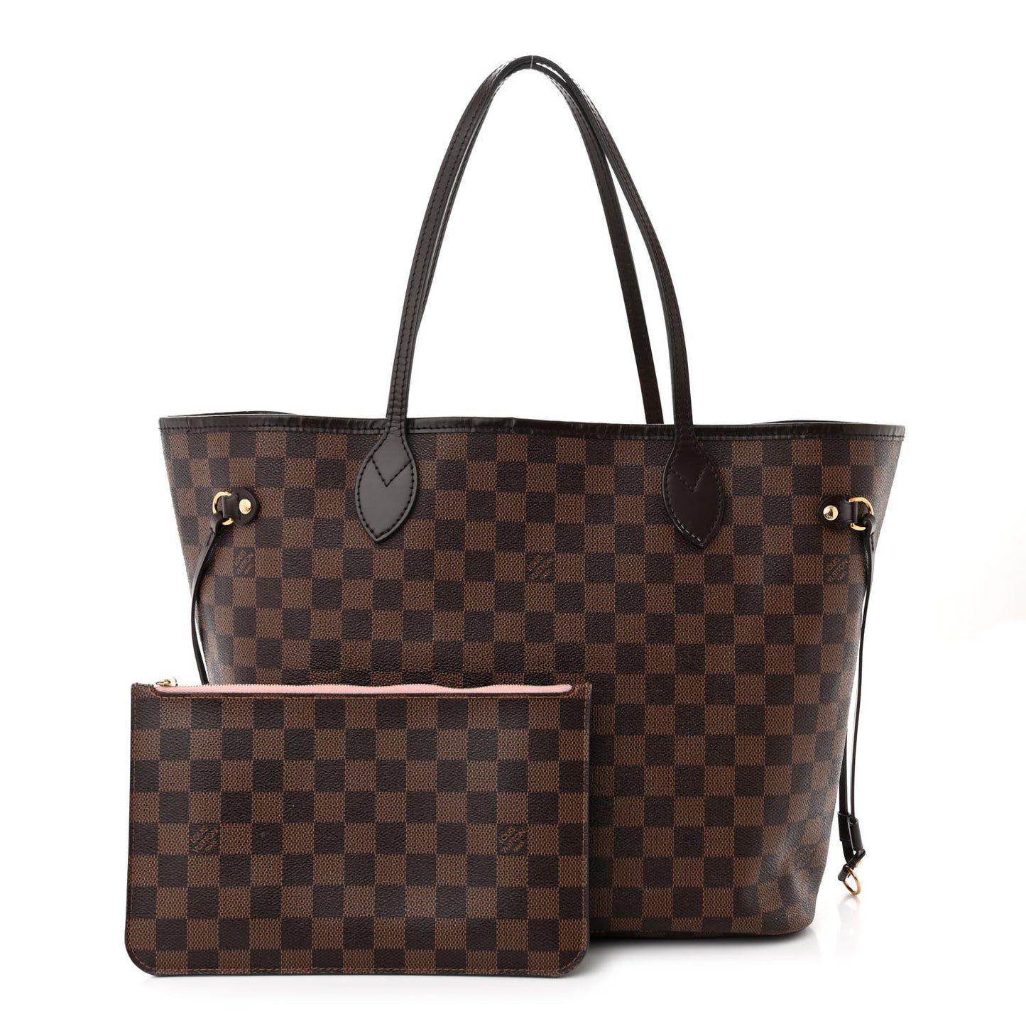Damier Ebene Neo Neverfull MM Rose Ballerine