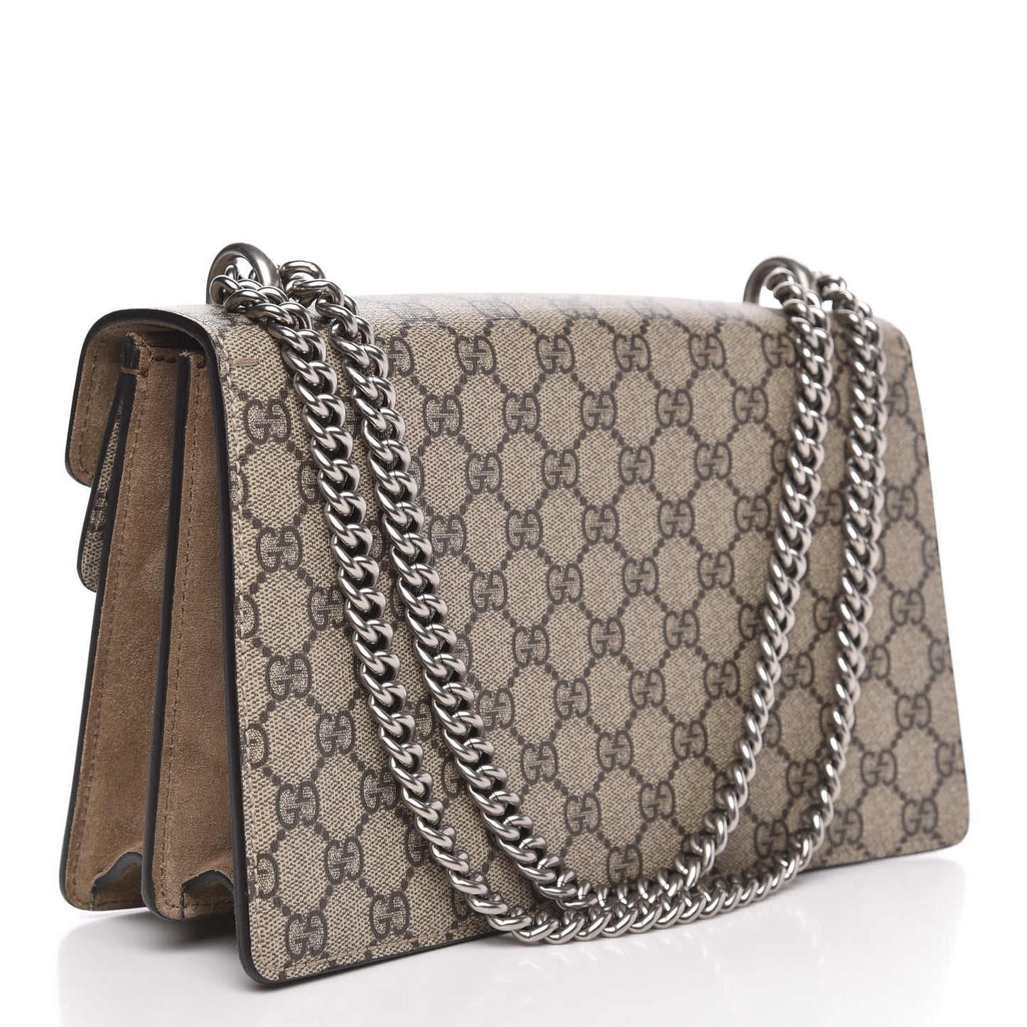 GG Supreme Monogram Small Dionysus Shoulder Bag Taupe