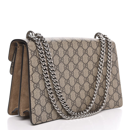 Gucci GG Supreme Monogram Small Dionysus Shoulder Bag Taupe 3 of 14